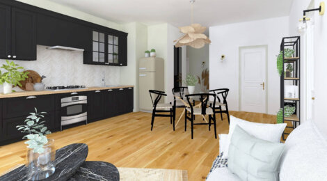 Programme immobilier neuf LES MAGNOLIAS - Cavignac : 8 appartements réhabilités et 8 maisons neuves, Déficit Foncier au cœur de ville (33620) - Référence : 15052