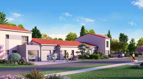 Programme immobilier neuf Le Domaine de Montely - Cebazat : Appartements T3 et maisons T4–T5 avec jardins privatifs, parking sécurisé et proximité Clermont-Ferrand (63118) - Référence : 12540