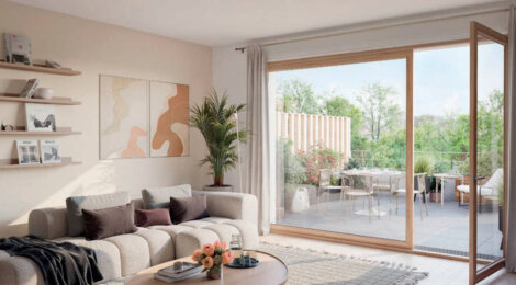 Programme immobilier neuf BUCOLIA - Cergy : 24 appartements neufs et 14 villas-appartements à 10 min d’Aren’Park (95000) - Référence : 16014