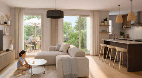 Programme immobilier neuf LE HAMEAU DU LAC - Cergy quartier du Ponceau aux portes de Paris (95000) - Référence : 16763