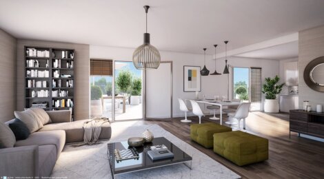Programme immobilier neuf LE PALATIN - Cesson-Sévigné : appartements neufs T2–T6 à 13 minutes de Rennes (35510) - Référence : 15298