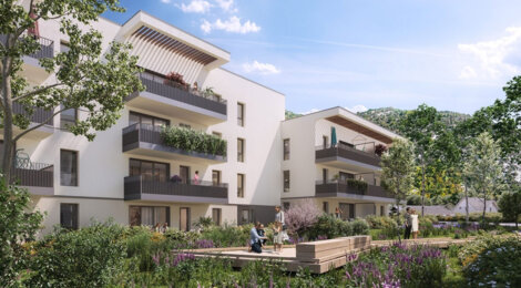 Programme immobilier neuf DELTA - Challes-les-Eaux, résidence neuve et proximité Château de Triviers en cœur de ville (73190) - Référence : 15971