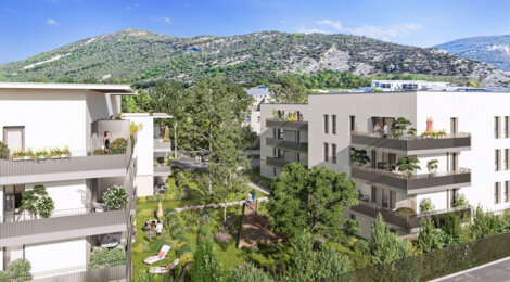Programme immobilier neuf DELTA - Challes-les-Eaux, résidence neuve et proximité Château de Triviers en cœur de ville (73190) - Référence : 15971