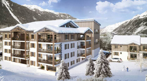 Programme immobilier neuf WHITE PEARL - Chamonix Mont-Blanc : Appartements T2–T6 avec balcons habitables et finitions soignées proche du centre-ville (74400) - Référence : 4976