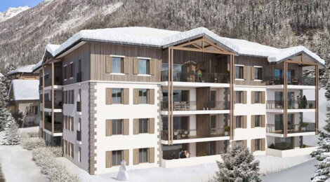 Programme immobilier neuf WHITE PEARL - Chamonix Mont-Blanc : Appartements T2–T6 avec balcons habitables et finitions soignées proche du centre-ville (74400) - Référence : 4976