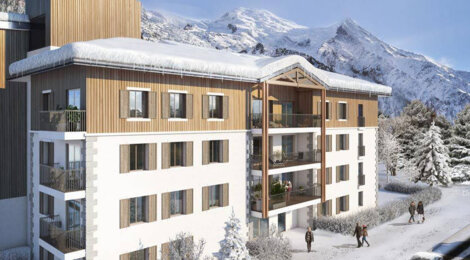 Programme immobilier neuf WHITE PEARL - Chamonix Mont-Blanc : Appartements T2–T6 avec balcons habitables et finitions soignées proche du centre-ville (74400) - Référence : 4976