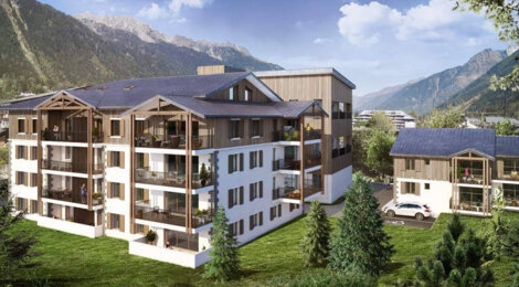 Programme immobilier neuf WHITE PEARL - Chamonix Mont-Blanc : Appartements T2–T6 avec balcons habitables et finitions soignées proche du centre-ville (74400) - Référence : 4976