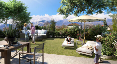 Programme immobilier neuf Les jardins de Ferrandiere - Champagnier : Appartements T2–T4 avec terrasses, balcons et isolation RT2012 proche de l’école (38800) - Référence : 11958