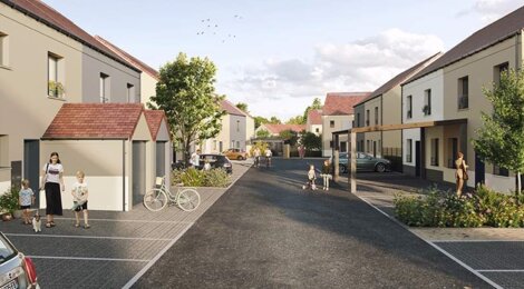 Programme immobilier neuf DOMAINE DU BOSQUET - Champcueil : Maisons T3–T5 avec jardins 400 m², RT2012 et espaces verts en plein centre-ville (91750) - Référence : 6314