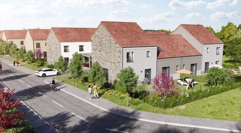 Programme immobilier neuf DOMAINE DU BOSQUET - Champcueil : Maisons T3–T5 avec jardins 400 m², RT2012 et espaces verts en plein centre-ville (91750) - Référence : 6314