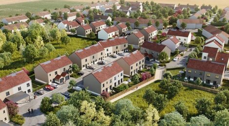 Programme immobilier neuf DOMAINE DU BOSQUET - Champcueil : Maisons T3–T5 avec jardins 400 m², RT2012 et espaces verts en plein centre-ville (91750) - Référence : 6314