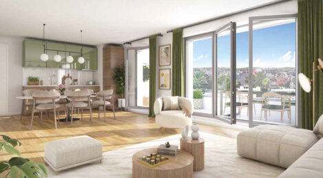 Programme immobilier neuf Duo Verde - Champigny-sur-Marne proche en bus du RER A (94500) - Référence : 16671
