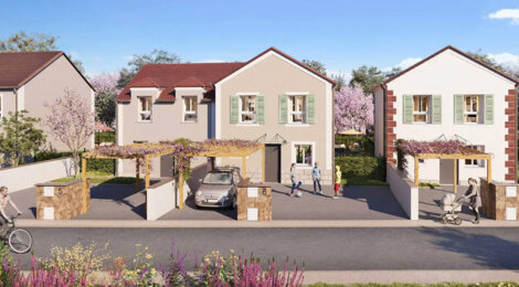 Programme immobilier neuf LES MAISONS DU COTEAU - Champlan maisons familiales avec jardin proche transports (91160) - Référence : 14076