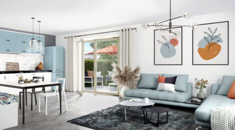 Programme immobilier neuf Les Allées du Chateau - Charly : Appartements T2–T5 et maisons T5–T6 avec jardins, terrasses et luminosité proche du centre-bourg (69390) - Référence : 14311