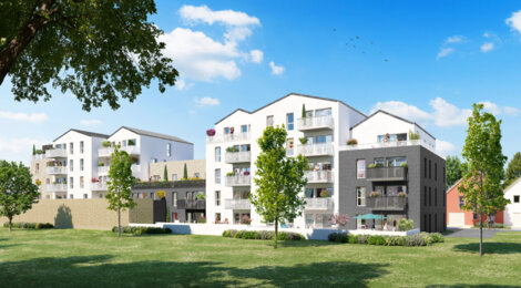 Programme immobilier neuf Le Domaine Des Rives - Chartres : appartements et maisons neuves du 2 au 5 pièces aux anciens remparts (28000) - Référence : 14692