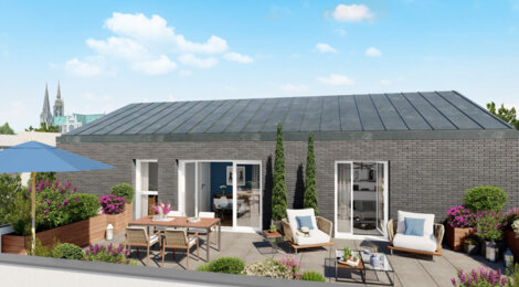 Programme immobilier neuf Le Domaine Des Rives - Chartres : appartements et maisons neuves du 2 au 5 pièces aux anciens remparts (28000) - Référence : 14692