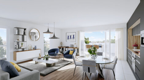 Programme immobilier neuf Le Domaine Des Rives - Chartres : appartements et maisons neuves du 2 au 5 pièces aux anciens remparts (28000) - Référence : 14692