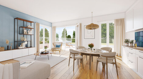 Programme immobilier neuf Les Jardins d'Henri IV - Chartres : appartements neufs dans le secteur des Clos, 12 min du centre en bus (28000) - Référence : 11405