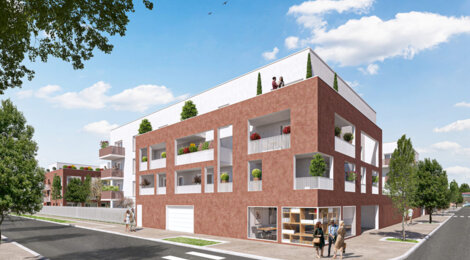 Programme immobilier neuf Les Jardins d'Henri IV - Chartres : appartements neufs dans le secteur des Clos, 12 min du centre en bus (28000) - Référence : 11405