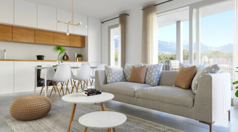 Programme immobilier neuf L'Ermengarde - Charvonnex : Appartements T2–T4 avec balcons, terrasses et vue sur le Parmelan au cœur de la nature (74370) - Référence : 4903