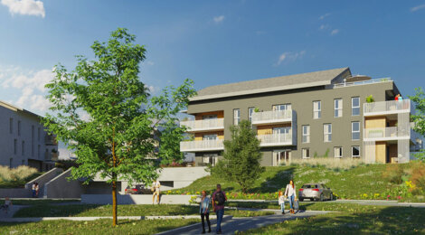 Programme immobilier neuf L'Ermengarde - Charvonnex : Appartements T2–T4 avec balcons, terrasses et vue sur le Parmelan au cœur de la nature (74370) - Référence : 4903