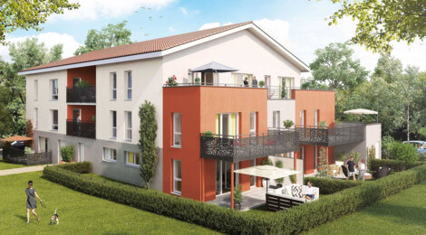 Programme immobilier neuf Les Terrasses du Pilat Tranche 2 Bâtiments L et K - Chasses-sur-Rhône : Appartements T2–T5 avec balcons, terrasses et duplex à 5 min de la gare (38670) - Référence : 10668