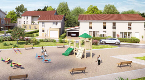 Programme immobilier neuf Les Terrasses du Pilat Tranche 2 Bâtiments L et K - Chasses-sur-Rhône : Appartements T2–T5 avec balcons, terrasses et duplex à 5 min de la gare (38670) - Référence : 10668