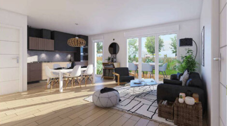 Programme immobilier neuf LE DOMAINE DU MOULIN DE BERE - Châteaubriant, un cadre résidentiel proche du parc de Choisel (44110) - Référence : 15574
