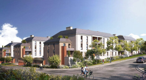 Programme immobilier neuf CASSIOPEE - Châteaugiron : Appartements T2–T4 avec terrasses, parking sécurisé et proximité centre-ville et château (35410) - Référence : 14792