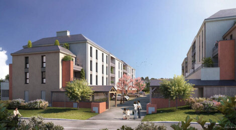 Programme immobilier neuf CASSIOPEE - Châteaugiron : Appartements T2–T4 avec terrasses, parking sécurisé et proximité centre-ville et château (35410) - Référence : 14792