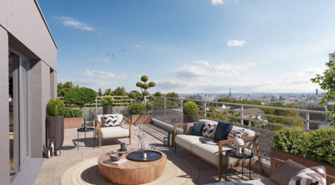 Programme immobilier neuf Les Terrasses du Belvédère - Châtillon Plateau : appartements neufs studio à 5 pièces à 750 m du tramway T6 (92320) - Référence : 9313