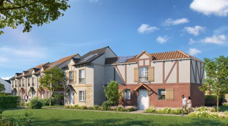 Programme immobilier neuf Le Clos Chantereine - Chelles : appartements et maisons neuves à 600 m du centre commercial Terre-Ciel (77500) - Référence : 15683