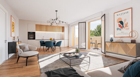 Programme immobilier neuf L'Opaline - Chennevières-sur-Marne : appartements neufs de 1 à 4 pièces en quartier de la Mairie (94430) - Référence : 15260