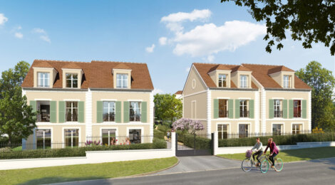 Programme immobilier neuf Les Demeures des Coteaux - Chennevières-sur-Marne : Maisons T4–T5 avec jardins privatifs, chemins piétonniers et luminosité au cœur du quartier des Coteaux (94430) - Référence : 14383
