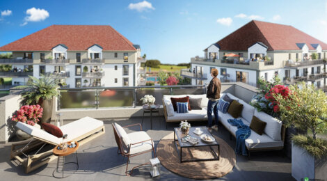 Programme immobilier neuf LES JARDINS DE CHEVIGNY - Chevigny-Saint-Sauveur, logements neufs et proximité commerces à 20 min de Dijon (21800) - Référence : 11088