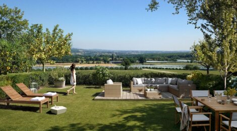 Programme immobilier neuf LES VILLAS DU VERGER - Chevrier : 32 maisons T4–T5 avec jardins privatifs et vue sur les Alpes au pied du Salève (74520) - Référence : 1378