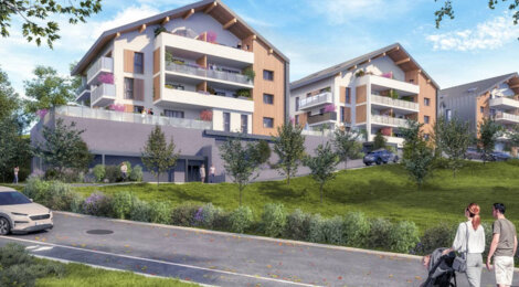 Programme immobilier neuf Le Verger - Choisy : Appartements T2–T4 avec terrasses, parc paysager et proximité Annecy (74330) - Référence : 7070