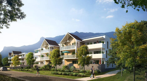 Programme immobilier neuf Le Bocage de Joanny -  Claix : appartements neufs à 10 min de Grenoble avec vue sur le Vercors (38640) - Référence : 14849