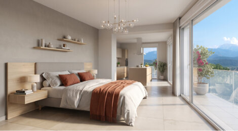 Programme immobilier neuf Le Bocage de Joanny - Claix : appartements neufs à 10 min de Grenoble avec vue sur le Vercors (38640) - Référence : 14849