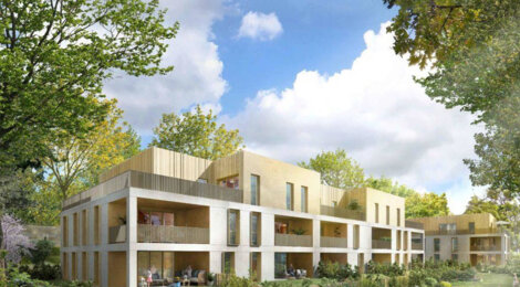 Programme immobilier neuf Clos Garden - Claix : Appartements T2–T4 avec terrasses, RT2012 et vues sur massifs au cœur d’un parc arboré (38640) - Référence : 14321