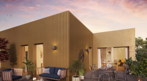 Programme immobilier neuf Clos Garden - Claix : Appartements T2–T4 avec terrasses, RT2012 et vues sur massifs au cœur d’un parc arboré (38640) - Référence : 14321