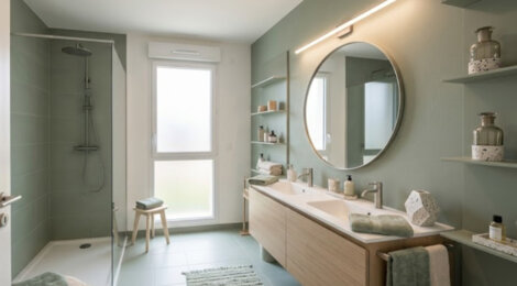 Programme immobilier neuf Clos Garden - Claix : Appartements T2–T4 avec terrasses, RT2012 et vues sur massifs au cœur d’un parc arboré (38640) - Référence : 14321