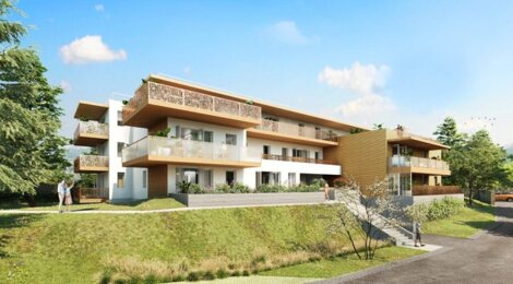 Programme immobilier neuf Domaine Férédie - Claix : Appartements T3–T5 avec terrasses, jardins et isolation RT2012 en plein cœur de ville (38640) - Référence : 14220