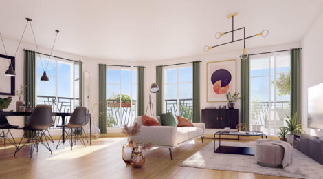 Programme immobilier neuf Clam'art - Clamart : 55 appartements neufs du studio au 5 pièces à 6 km de Paris (92140) - Référence : 10823