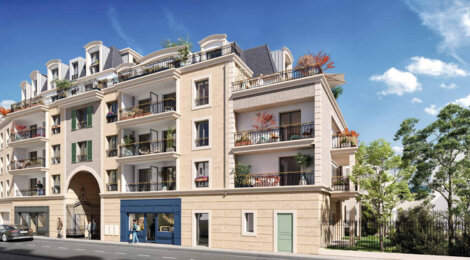 Programme immobilier neuf LES TERRASSES MANSART - Clamart proche tram T6 Soleil Levant résidence moderne et verdoyante (92140) - Référence : 17119