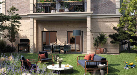 Programme immobilier neuf LES TERRASSES MANSART - Clamart proche tram T6 Soleil Levant résidence moderne et verdoyante (92140) - Référence : 17119