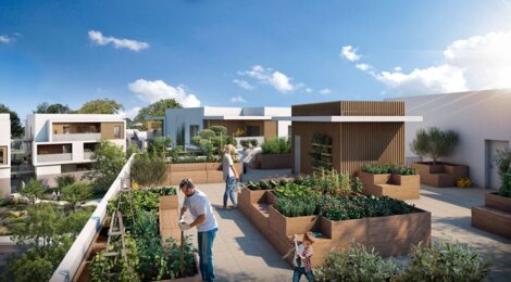 Programme immobilier neuf LE SWING - Clapiers : appartements neufs du 2 au 5 pièces en éco-quartier Castellet (34830) - Référence : 8288