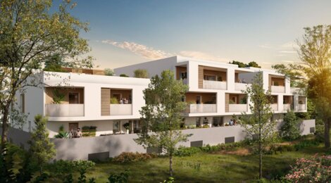 Programme immobilier neuf LE SWING - Clapiers : appartements neufs du 2 au 5 pièces en éco-quartier Castellet (34830) - Référence : 8288