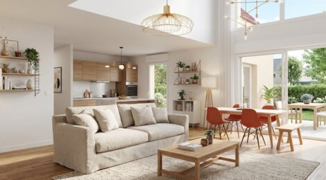 Programme immobilier neuf Les carrés de la Louve - Clénay duplex-jardin à moins de 15 min de Dijon Nord (21490) - Référence : 11916