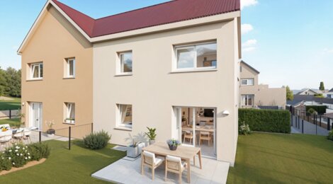 Programme immobilier neuf Les carrés de la Louve - Clénay duplex-jardin à moins de 15 min de Dijon Nord (21490) - Référence : 11916
